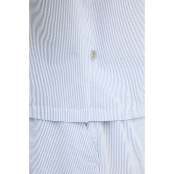 Paul&Shark Памучна риза Paul&Shark мъжка в синьо със стандартна кройка 25413289 (25413289)