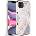 Tech-Protect Силиконов Калъф за iPhone 11, Tech-Protect Marble Case, Розов (795787714928)