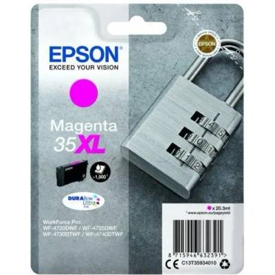Тонер Epson Tinte C13T35934010 Nr. 35XL Magenta, 20 мл (C13T35934010)