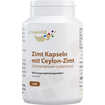 Image 1 of vitaworld Zimt Kapseln mit Ceylon-Zimt 500 mg [100 капсули]
