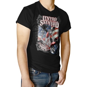 HYBRIS Мъжка тениска Lynyrd Skynyrd - Live Free - Black - HYBRIS - PA-1-LYSKY004-40871-BK