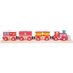 Bigjigs Toys - Дървено влакче Спасителен отряд