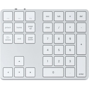 Satechi Безжична Bluetooth клавиатура за MacBook (сребрист) - Satechi Aluminum Bluetooth Extended Keypad (ST-XLABKS)