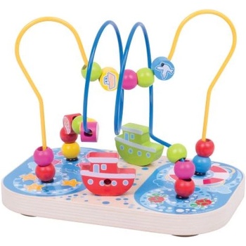 Bigjigs Toys - Играчка лабиринт Море (BB127)