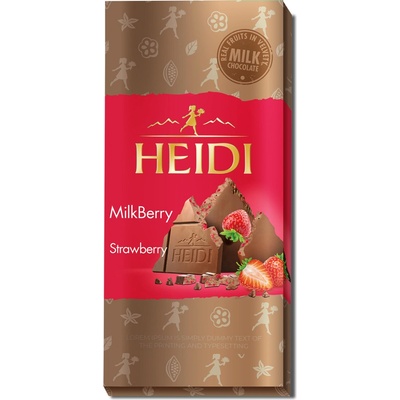 Heidi Milkberry Mléčná s jahodami 80 g