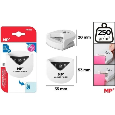 Main Papel S.L. rohová raznice na zakulacené rohy 4mm – Zbozi.Blesk.cz