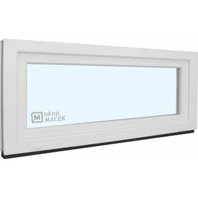 KNIPPING Plastové okno - 70 AD, 1200x500 mm, S/S, bílá Sklo: čiré