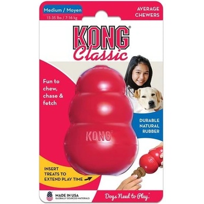 Kong Classic gumená hračka 9 x 6 x 6 cm červená