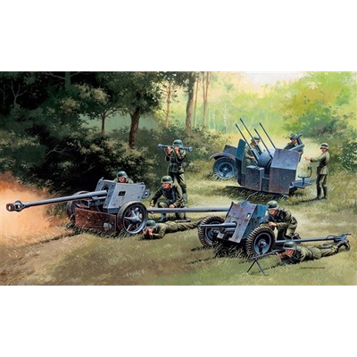 Italeri PAK35 PAK40 FLAK38 8 figurek 1:72