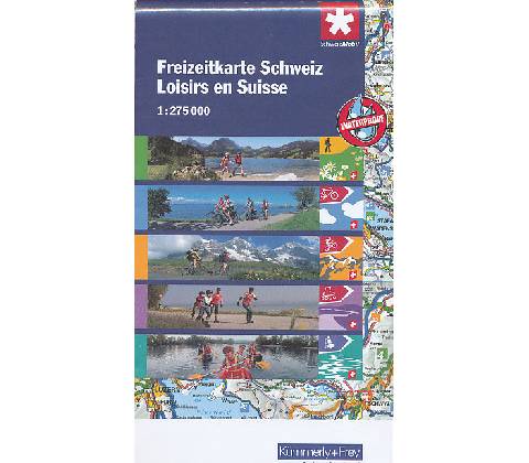 mapa Swiss Activity Map voděodolná