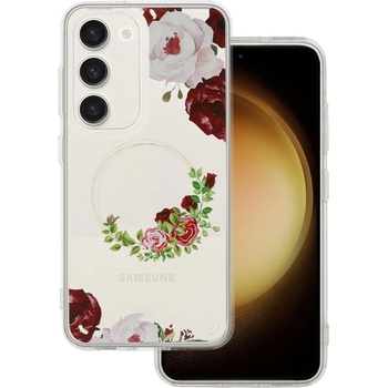 Tel Protect Кейс Tel Protect Flower, за Samsung Galaxy A13 5G/A04S, Защита около камерата, Прозрачен с червени рози (4225)