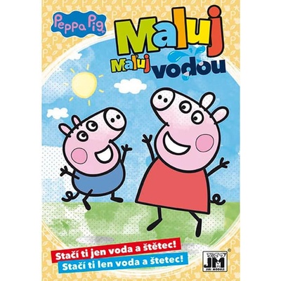 Omalovánka A4 Maluj vodou Prasátko Peppa