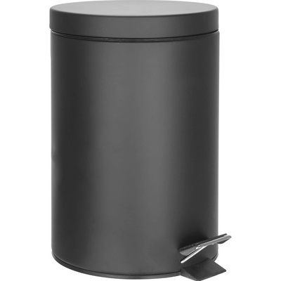 Aqualine SIMPLE LINE odpadkový koš kulatý 12 l, černá mat 26112