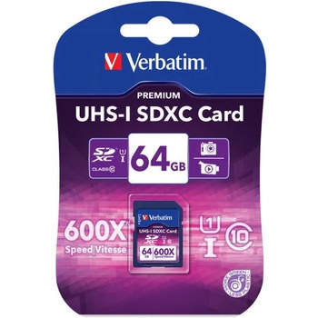 Image 1 of Verbatim Pro SDXC 64GB C10/U3/UHS-I 47022/MVS64GP
