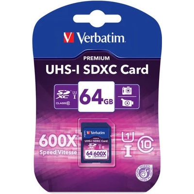 Verbatim Pro SDXC 64GB C10/U3/UHS-I 47022/MVS64GP