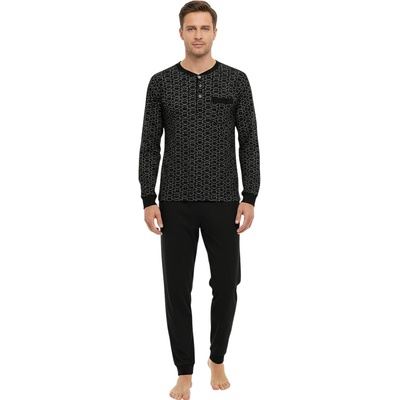 Gianvaglia pánske pyžamo (2501/black) viacfarebné