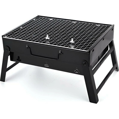 Přenosný cestovní skládací gril na dřevěné uhlí – Zboží Dáma