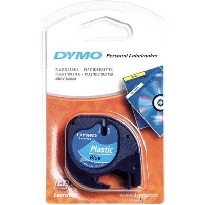 Páska Dymo 12mm 59426, LetraTag modrá plastová