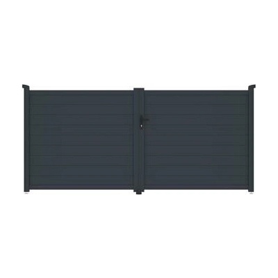 Brána G21 Orlando 350x158 cm dvoukřídlá, antracitová