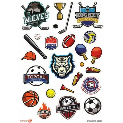 Topgal Stickers samolepky Sports 24057