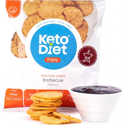 KetoDiet Proteinové Chipsy příchuť BBQ 25 g