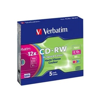 Verbatim CD-RW 700MB 12x, 10ks