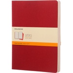 Moleskine Cahier 19x25 cm softcover red 60-sheet lined notebook (3 pcs.) (CH121)