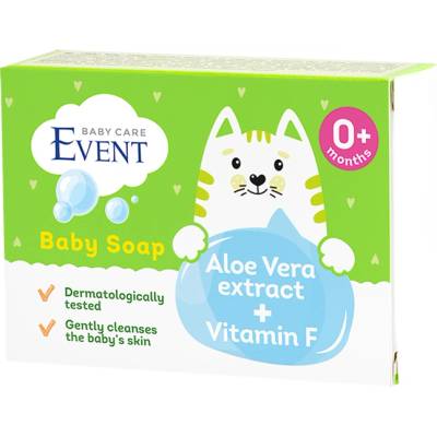 Event Бебешки сапун Event - Baby, с алое и витамин F, 90 g