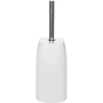 Spirella WC štětka PURE s plastovou nádobou bílá chrom 10 18252
