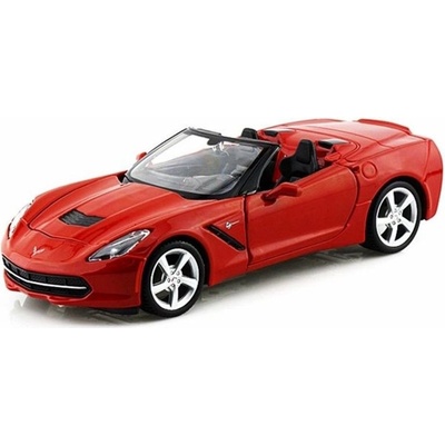 Maisto Corvette Stingray 2014 červená 1:24