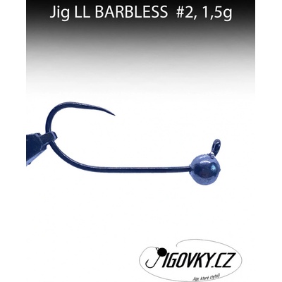 Jigovky.cz Jigová hlavička LL BARBLESS vel.2 1,5g 5 ks