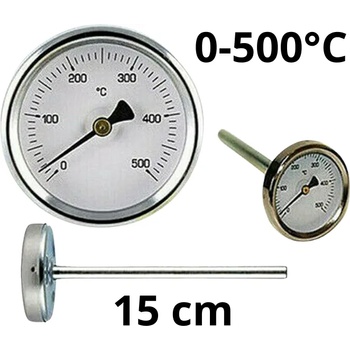 WATTS TB63-150, 0-500°C Термометър за димни газове със сонда 150mm (TB63150500)