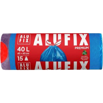 Alufix Pytle Premium stahovací 40l 26µm 15ks modré