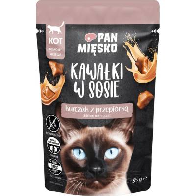 PAN MIĘSKO Kousky v omáčce Kuře s křepelkou 85 g