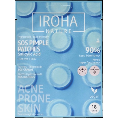 IROHA NATURE Sos náplasti na pupienky s kyselinou salicylovou 18 ks