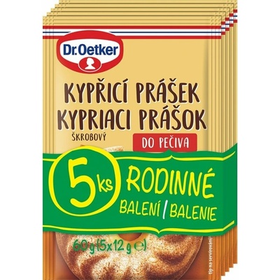 Dr. Oetker Originál Kypriaci prášok škrobový do pečiva 5 x 12 g
