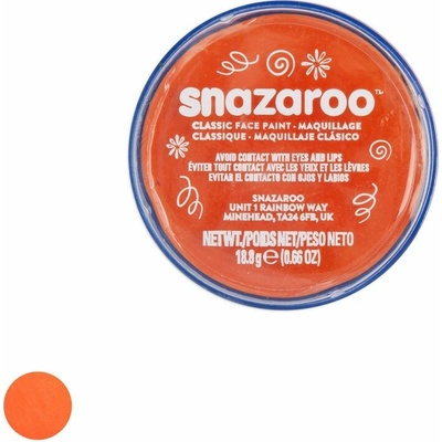 Snazaroo farba na tvár oranžová 18 ml