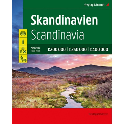 Skandinávie 1:200 000 - 1:400 000 / autoatlas