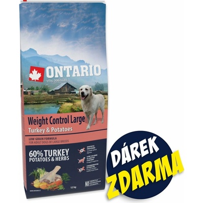 Ontario Weight Control Large turkey & potatoes 14,25 kg