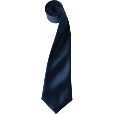 Jednoduchá saténová kravata navy blue
