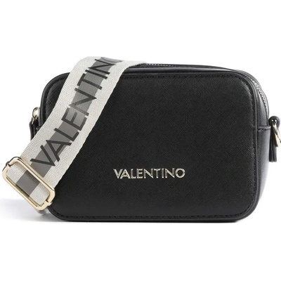 Valentino Bags crossbody kabelka double zip dva popruhy černá