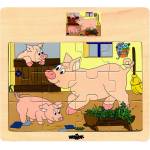 Woodyland Пъзели " Домашни животни" - 12 части - 6 вида (93010)