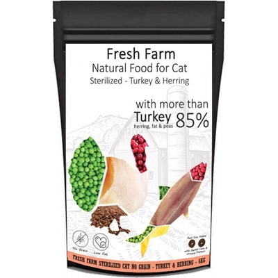 Fresh Farm No Grain Sterilized Cat Morka a sleď 6 kg