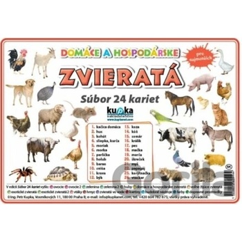Kupka Petr Súbor 24 kariet - zvieratá domáce a hospodárske