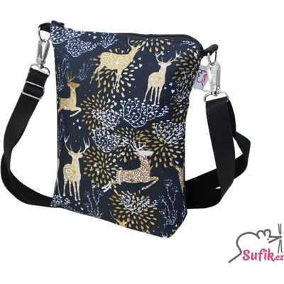Crossbody A5 jeleni zlatí