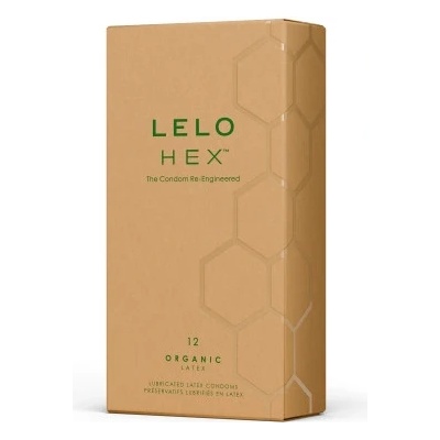 Lelo Hex 12 бр. Органик презервативи с L-arginine Lelo Hex Organic