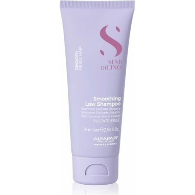 Alfaparf Milano Semi di Lino Smooth uhlazující šampon pro nepoddajné a krepatějící se vlasy 75 ml