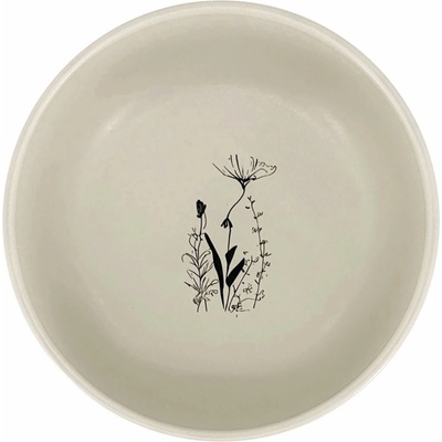 Clay SB230348 Keramická miska Cream Garden smetanová černá 15 cm