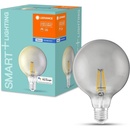 Ledvance Chytrá LED filamentová žárovka SMART+ BT, E27, G60, 6W, 600lm, 2700K, teplá bílá, kouřová SMART+ BLUETOOTH