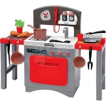 Ecoiffier Kuchynka Modular 100% Chef s bronzovým riadom a 24 doplnkami